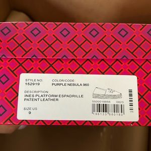 Tory Burch INES PLATFORM ESPADRILLE NWT
